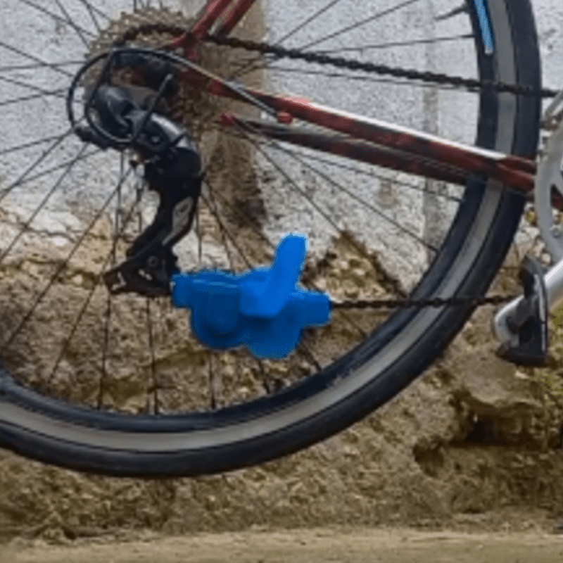 TEMU 自動チェーンクリーナーツール ハンドルバー取り付け式 カエル型ブラシ付き マウンテンバイク/ロードバイク用 ドライブシステムメンテナンス 自転車チェーンクリーニング メンテナンスアクセサリー