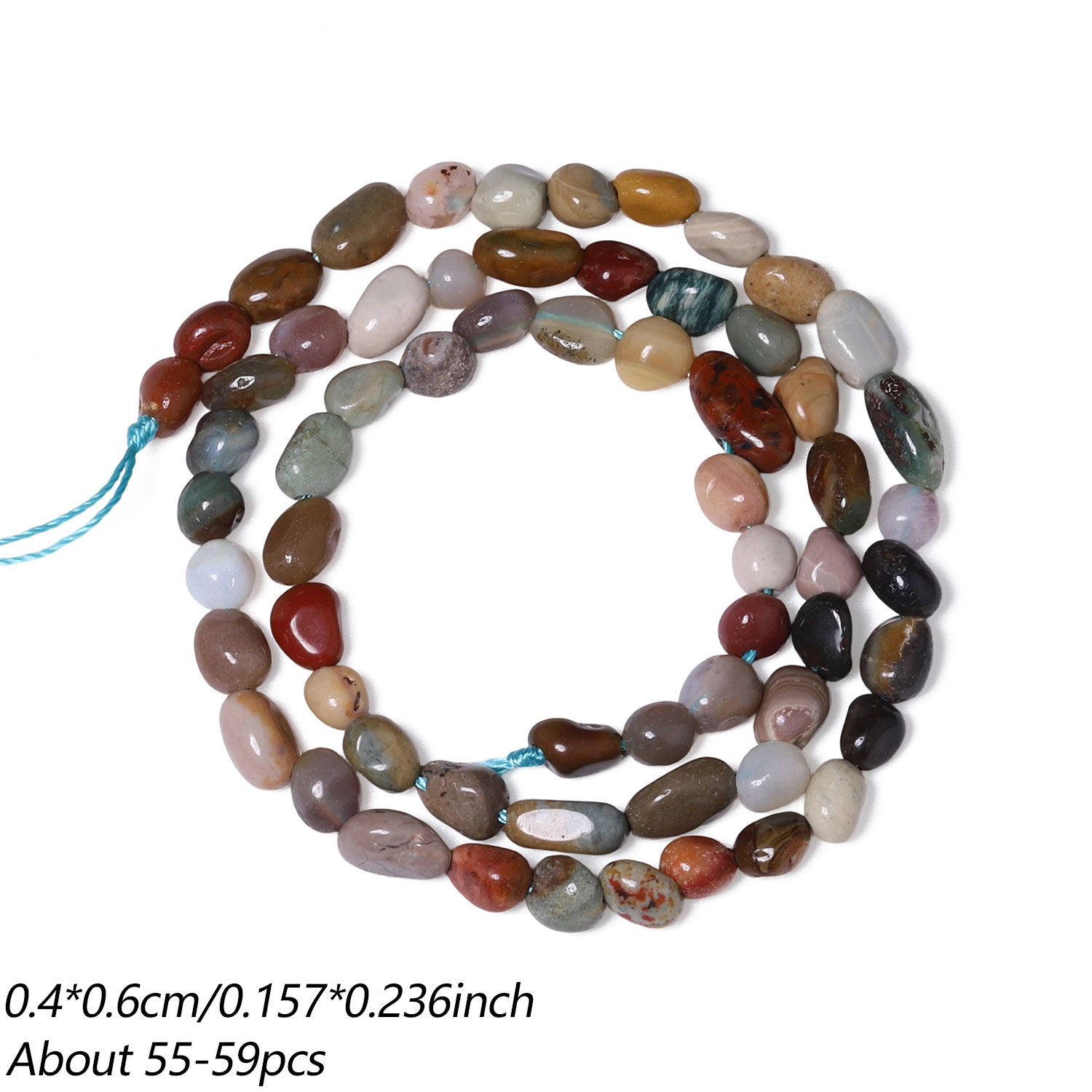 TEMU Perles d'espace irrégulières en naturelle Alashan de 4 à 6 mm, idéales pour la création de bijoux élégants, bracelets, , boucles d'oreilles,