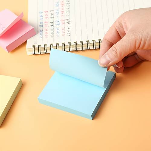 colorful thickened sticky notes convenient creative memo pad four colors tearable notepad suitable for office and home use easy to write does not strong sticky notes are super practical