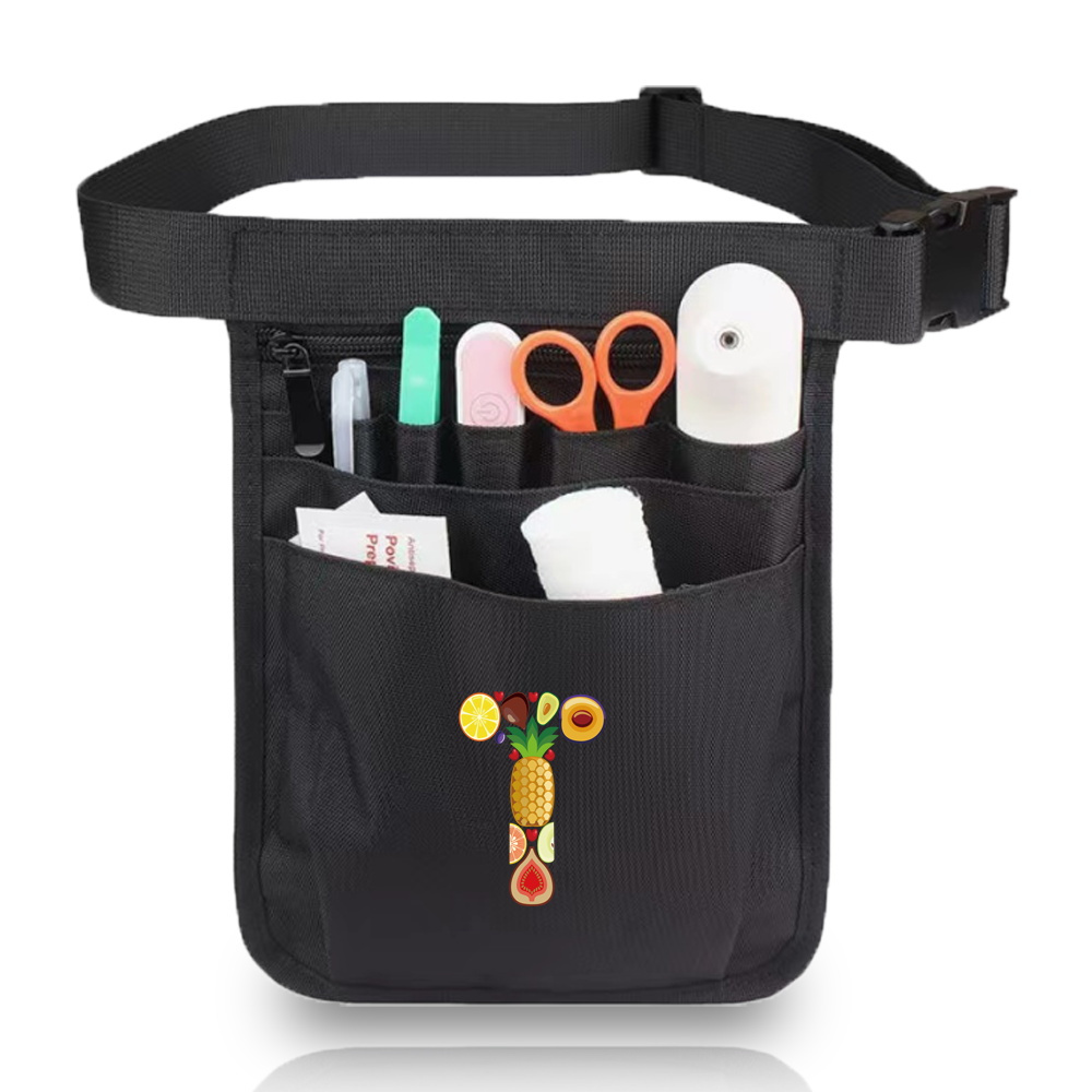 TEMU Nurse Multi Functional Tool Organizer Bag Fruit Initial Belt Extra Waist Bag Shoulder Pouch Case Accessories Tool