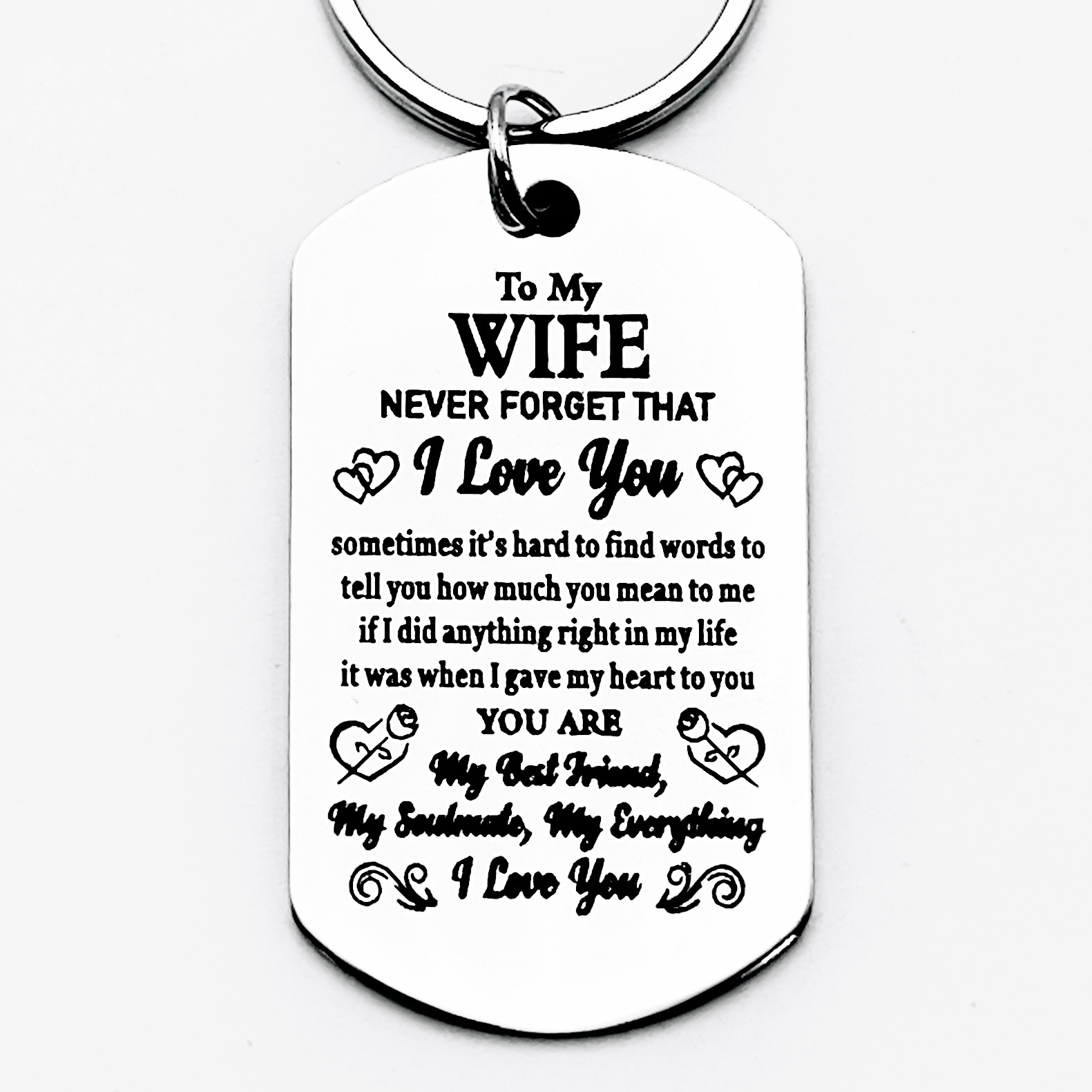 TEMU Stainless Steel Keychain For Love Couples - A Beautiful And Fun Accessory, Perfect Gift For Birthdays, Valentine's Day, Christmas, And New Year,