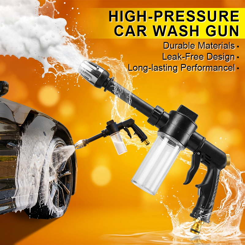 High-Pressure Car Wash Sprayer with Foam Bottle- Versatile Water Gun for Motorcycles, Home& Garden Use- Durable Long Rod Nozzle for Efficient Cleaning and Irrigation 4 High-Pressure Car Wash Sprayer with Foam Bottle- Versatile Water Gun for Motorcycles, Home& Garden Use- Durable Long Rod Nozzle for Efficient Cleaning and Irrigation - Image 4