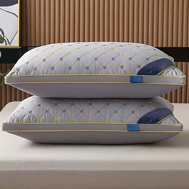 Image of 2pcs Breathable Sleeping Pillow, Bedding Toss Pillow, Core, Hotel Cooling Quality, Interior Decoration Pillow, Sleeping Pillow, Stomach Or Side Sleeper, Use, Ergonomic