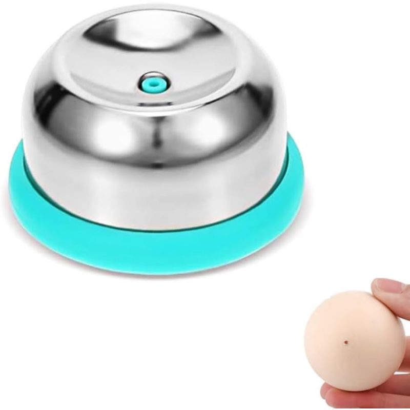 TEMU Green Stainless Steel Egg Piercing Tool With Non-slip Base, Kitchen Egg Piercer