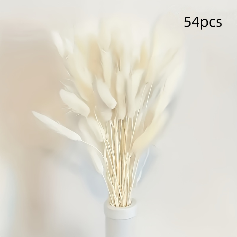 Image of 54pcs Of Simulated Rabbit Tail Grass, Perfect For Summer Decoration, Perfect For Weddings, Christmas, And Thanksgiving Home Decor. An To Enhance Of Living Rooms And Offices