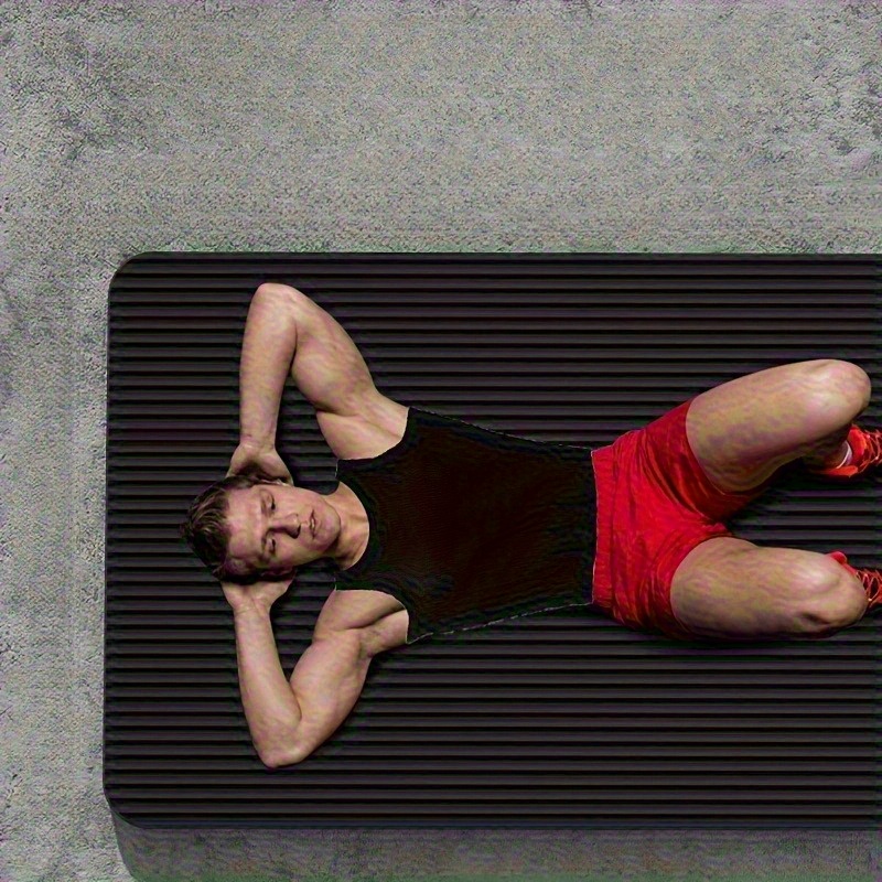 Thickened Non-Slip Yoga Mat with Handles - Heavy-Duty Shock-Absorbing Soundproof Fitness Mat, Ultra-Soft Home Gym Floor Mat for Pilates and Floor Exercises - Available in Pink/Purple/Black, Suitable for Beginners and Professionals, Durable Material, Yoga Gear, Essential for Fitness Enthusiasts