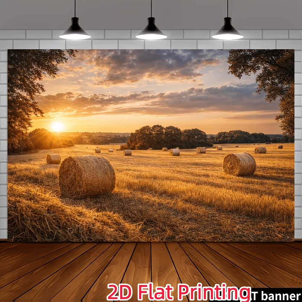 Golden Wheat Fields Autumn Countryside Banner