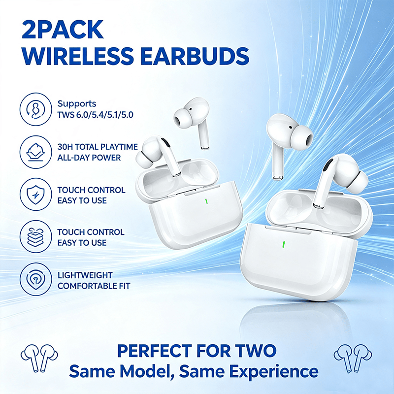 Image of Wireless In-ear Wireless Earbuds, Ultra-lightweight 4g Mini Headphones, Long Wireless Headset, Stable Connection For Running Workout Sports Daily Use, Clear Call Microphone