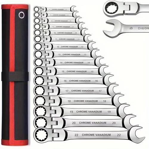 1 set of ratchet wrench set heavy duty black coated ratchet wrench suitable for cars 8mm 10mm motorcycles and maintenance professional mechanic tool set metric wrench