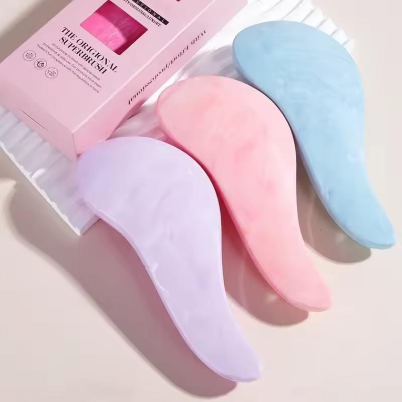 1 peine mágico -enredos, peine con cojín de masaje, peine en caja de regalo para fiestas, cuidado diario del cabello, peine desenredante, peine compacto, cerdas de nylon, peine de alta calidad, artículo esencial para el cuidado del cabello, superficie suave, peine para cabello de mujer, regalo