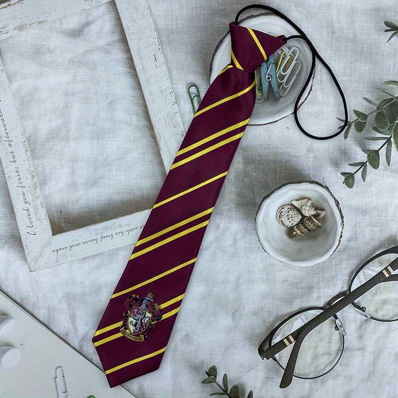 TEMU Harry Potter Tie, Adjustable Twill Necktie, Shirt And Uniform Accessory For And Casual Wear, Perfect Gift For Harry Potter Fans, Mother&;s Day,