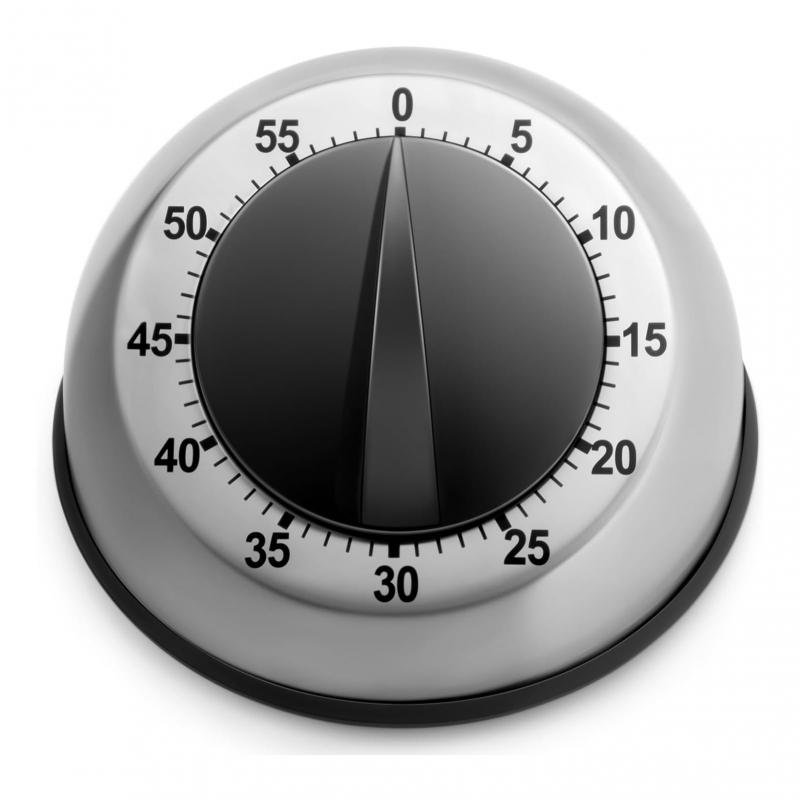TEMU Stainless Steel Mechanical Kitchen Timer Countdown Hourglass Style, Battery-free For Cooking Baking Learning