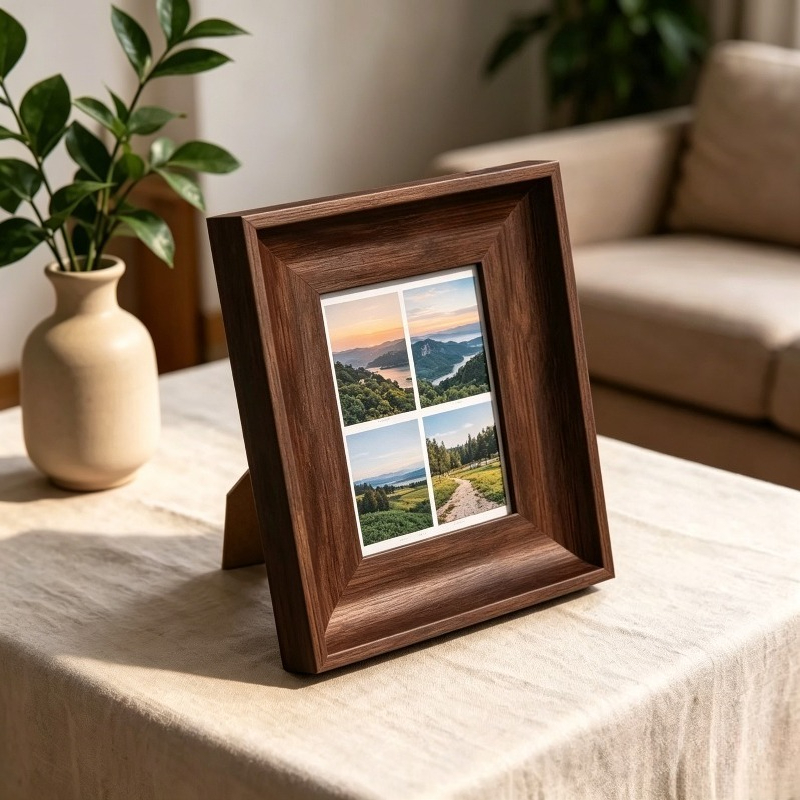 1pc Photo Frame, Suitable for 4x6 / 5x7 / 6x8 Photo Display, Light Luxury Couple Wedding Photo Frame for Living Room, Kitchen, Office, Bedroom, High-End Creative Photo Frame Decoration