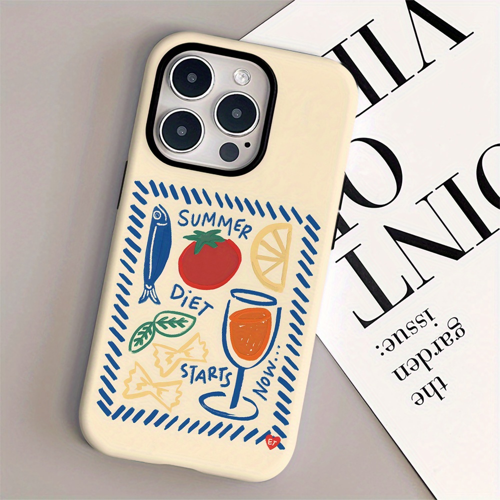 TEMU Phone Case: Summer Chilling Vibes Leisure Lifestyle -one Film Case - Tough, Dual Layered Case For Superior Protection, Durable, Drop-proof - For