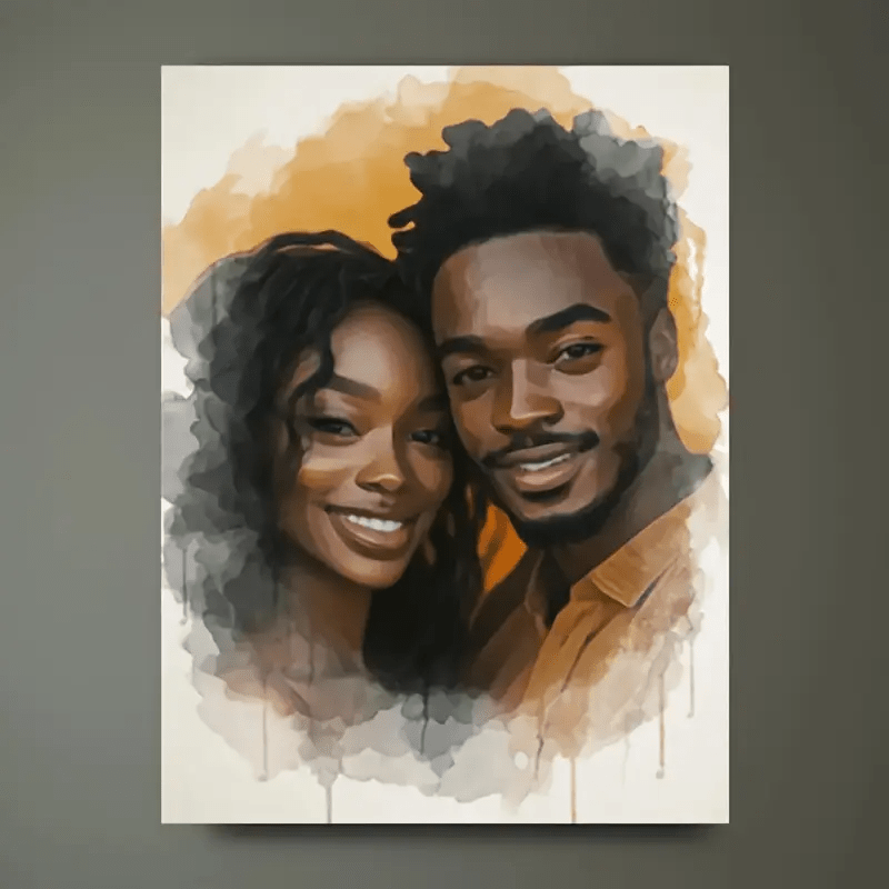 E-shop 2D Flat, 2D Flat, Personalisiertes Foto Leinwandbild - Individuelle Hochzeits, Familien, Paar- und Haustier-Gedächtnisfotodrucke - Einzigartige