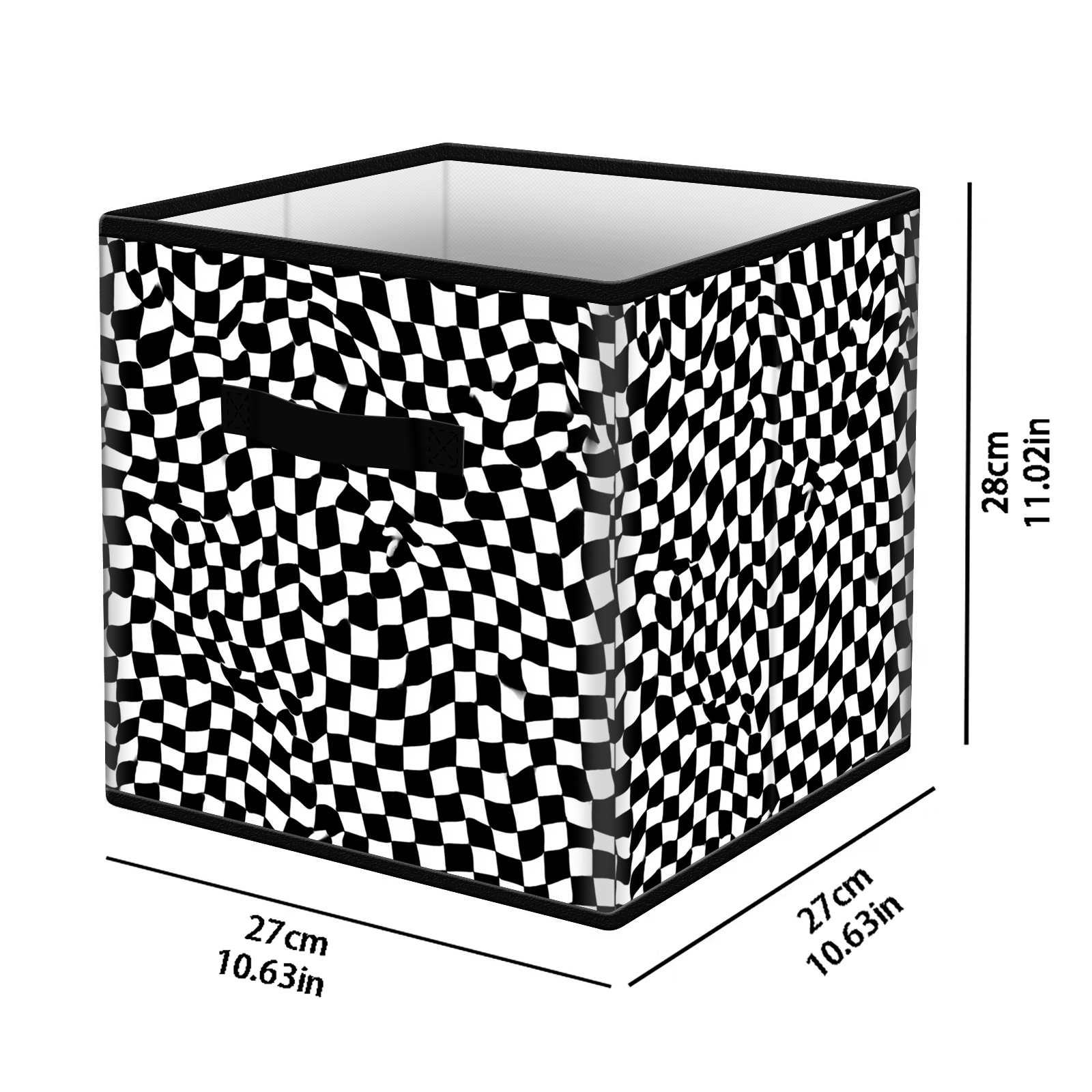 TEMU Boîte de rangement pliable en tissu pour , un rangement en tissu de cube pour panier - Panier de rangement pliable et robuste pour placard avec