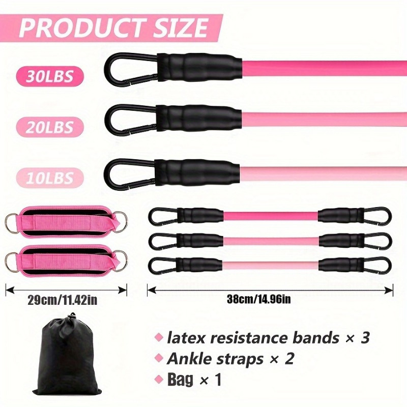 ankle resistance bands, ankle straps with cuffs for exercise, used for leg and hip training