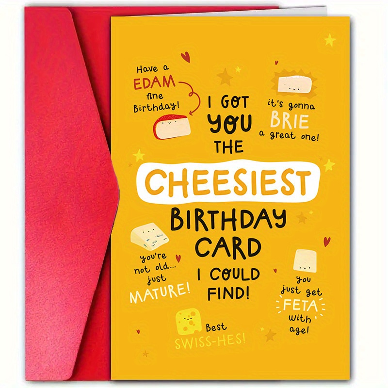 

1pc Greeting - Humorous Swiss , For , , , Girlfriend - Cardstock, 12cm X 18cm