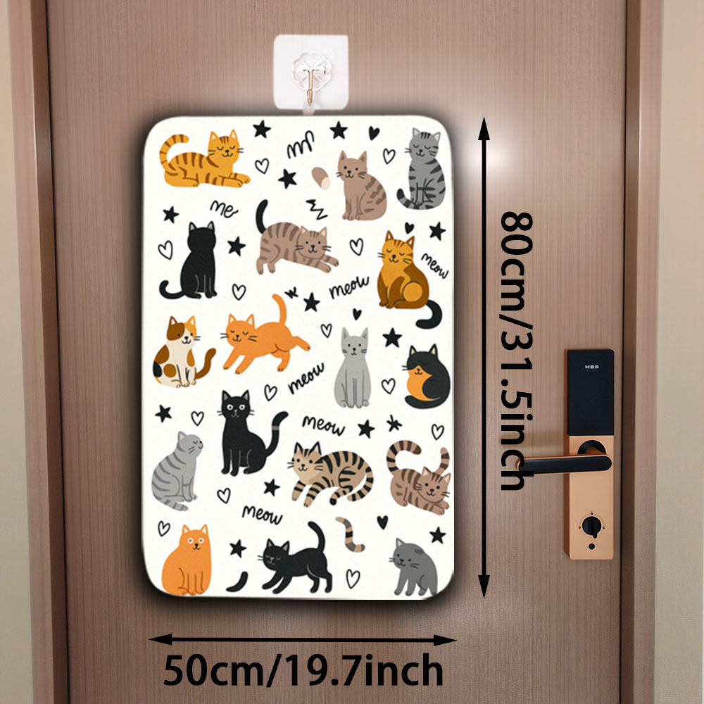TEMU 【商品名】コンパクトで持ち運び可能なアイ。吊り下げストラップ付きで、可愛い猫のデザインが特徴。ハンガーで使えるだけでなく、アイロンにも最適。巻き上げや折りたたみで便利な持ち運びが可能。