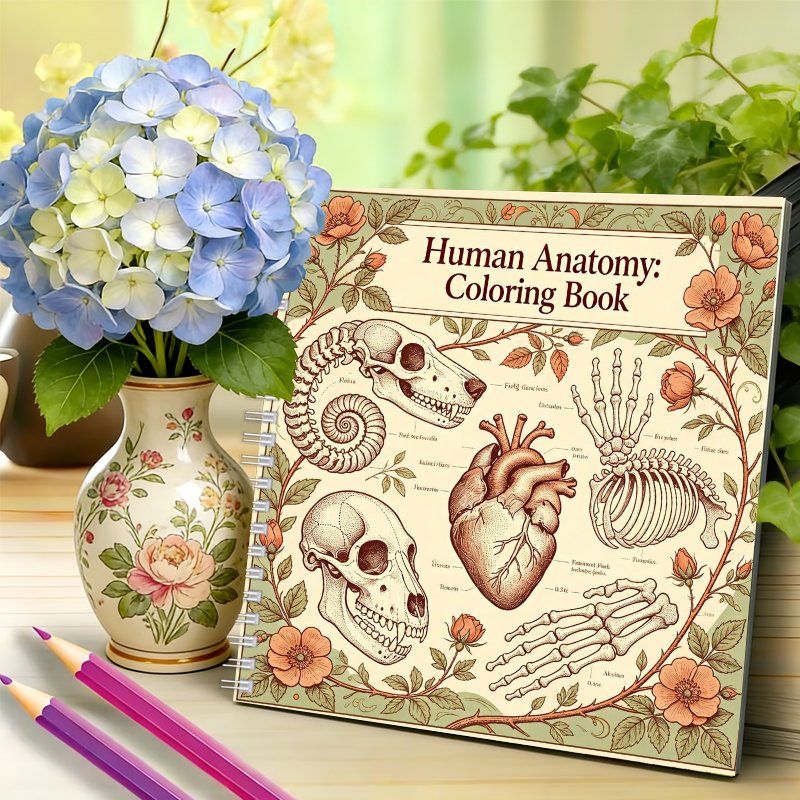 TEMU Livre de coloriage d' CMD pour adultes, pages à colorier avec diagrammes détaillés, et créativité pour thérapeutes, étudiants, amateurs