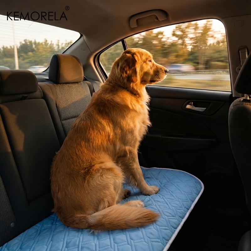 E-shop KEMORELA Sommer Neues Gletscherblaues Hundebett, Hundehaus | Eis-Slicky-Faserstoff Kühlmatte, Atmungsaktive Hautfreundliche Haustiermatte,