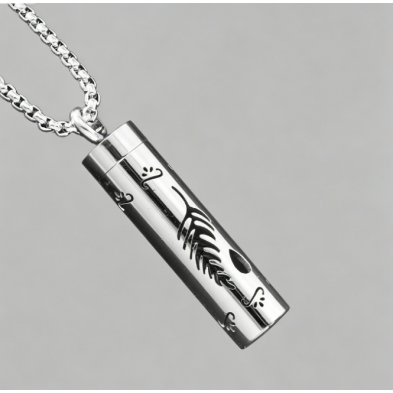 Women's Essential Oil Necklace Stainless Steel Aromatherapy Pendant