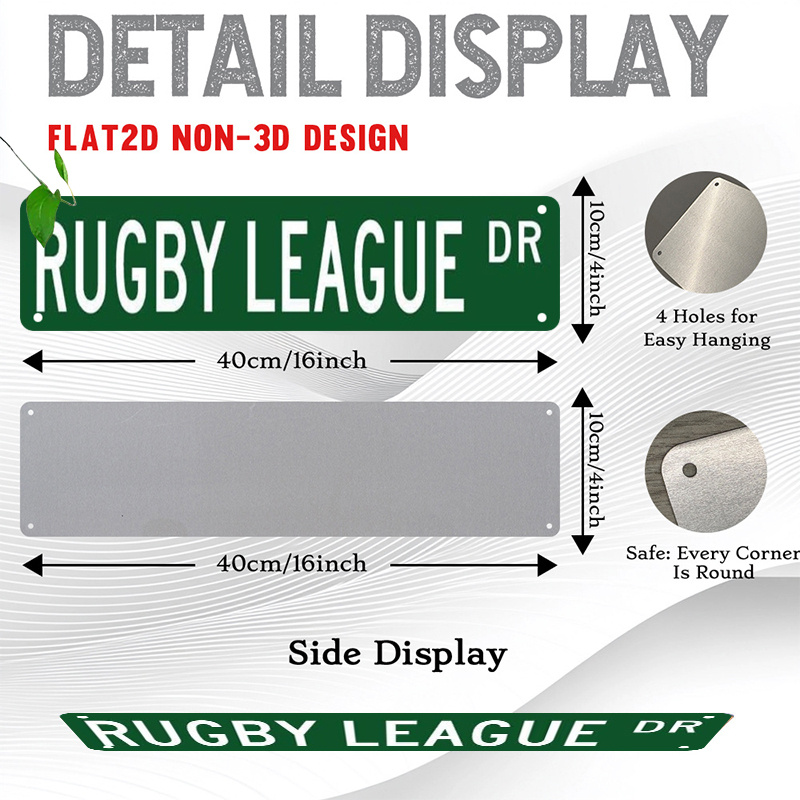 TEMU 2d Flat 1pc Sports Signage Plate Printing, League 4x16in Plate Print, Athletic Decorative Painting, Plate Sign, Sign Poster, Poster Signs