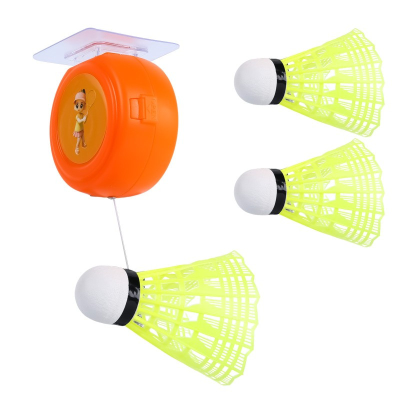 TEMU Badminton Trainer, Rebound Badminton Set, Automatic Telescopic Single Trainer, Suitable For Badminton Hobby Beginners Badminton Self-training Tools