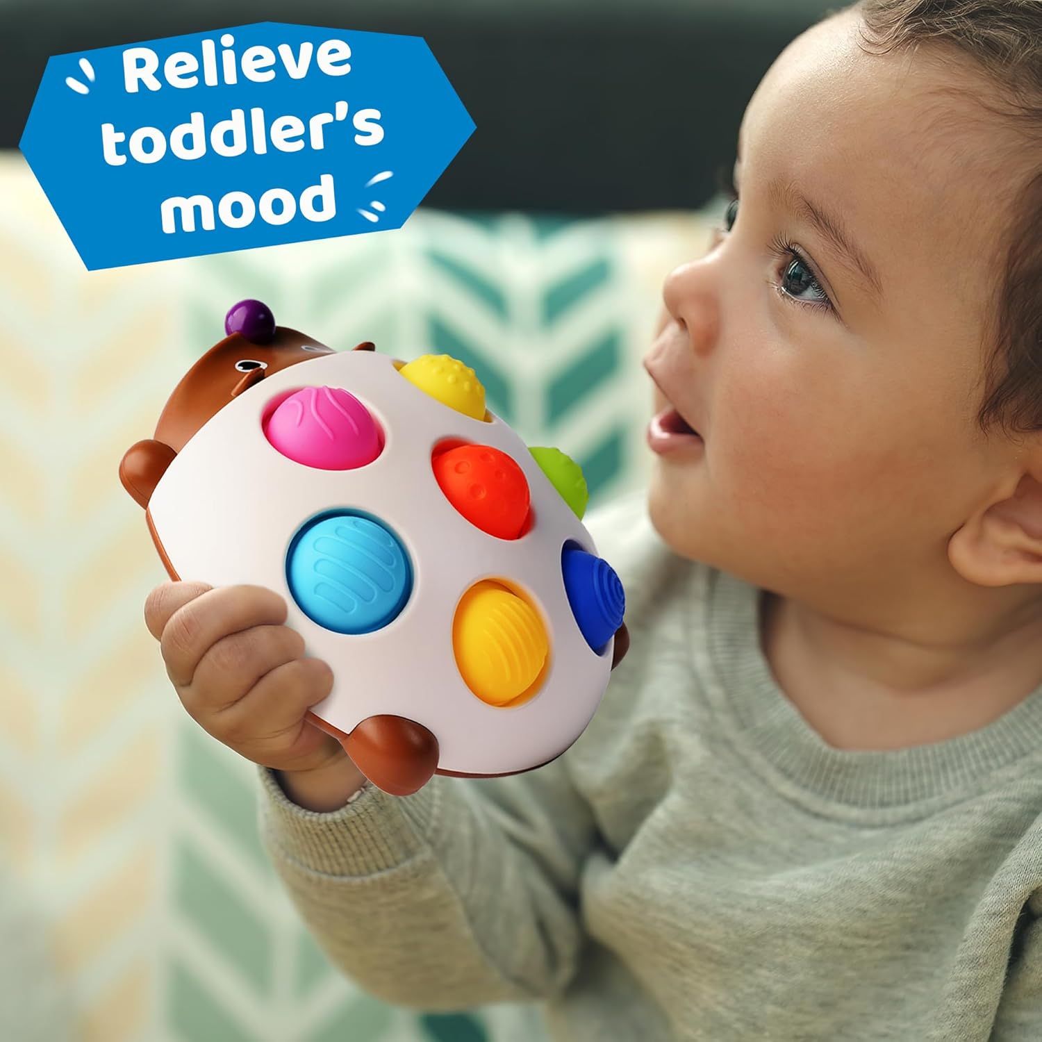 Sensory Baby Toy for Infants with Hedgehog Design
