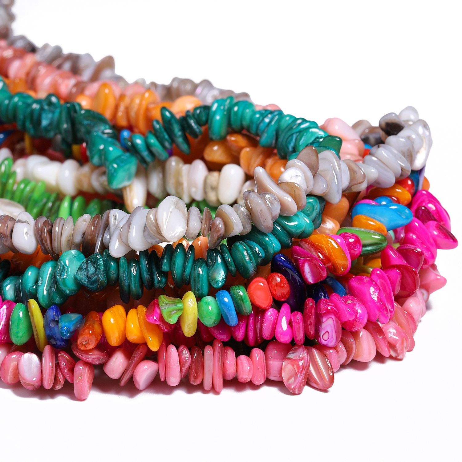 Naturally Shaped Crushed Stone Beads for Jewelry Making