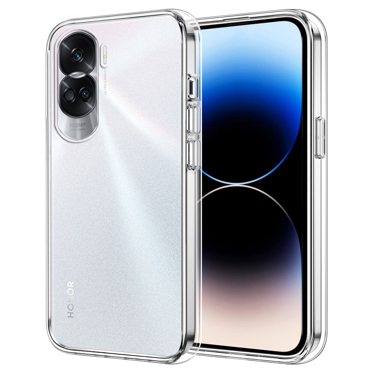 

Coque de Protection Adaptée pour Honor 90 Lite, Flexible et Antichute, Protection Totale et Couverture Arrière Anti-Rayures (Transparente)