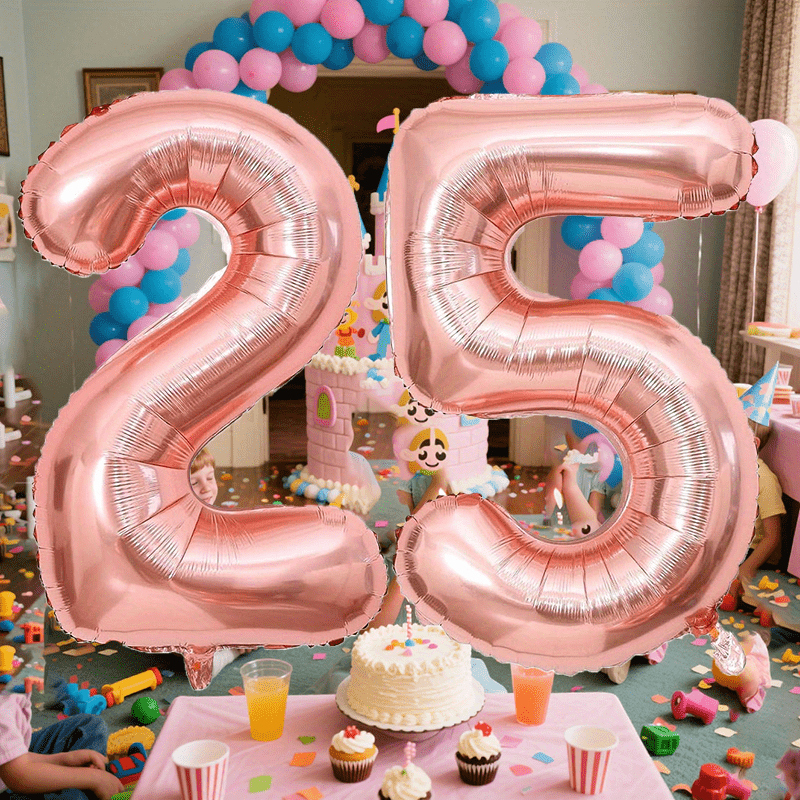 40 Inch Black 70 Number Balloons, Giant Jumbo Helium Mylar Foil Black...