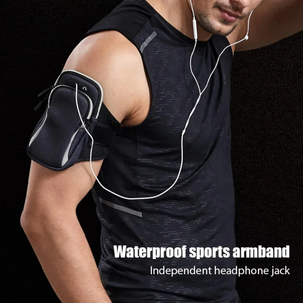 Universal Armband Sport Phone Case for Running Arm Phone Holder Sports Mobile Bag Hand for Phones Under 16.51cm 7.2 details 2