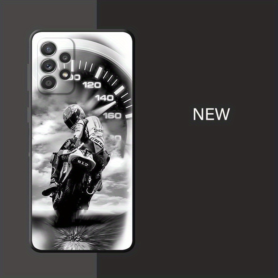 TEMU Phone Case: Case Suitable For For Galaxy A20 A20s A30 A04s A05s A10 A50 A04 A14 A16 A15 A70 A13 A12 A03 Core Cover A02s Motorcycle Speed And