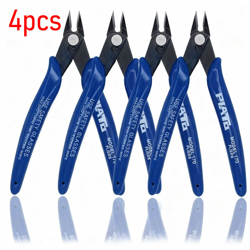 TEMU 4pcs Hardened Steel Flush Cutters - Precision Wire Cutters For 3d Printer Filament Electronics Trimming And Fishing