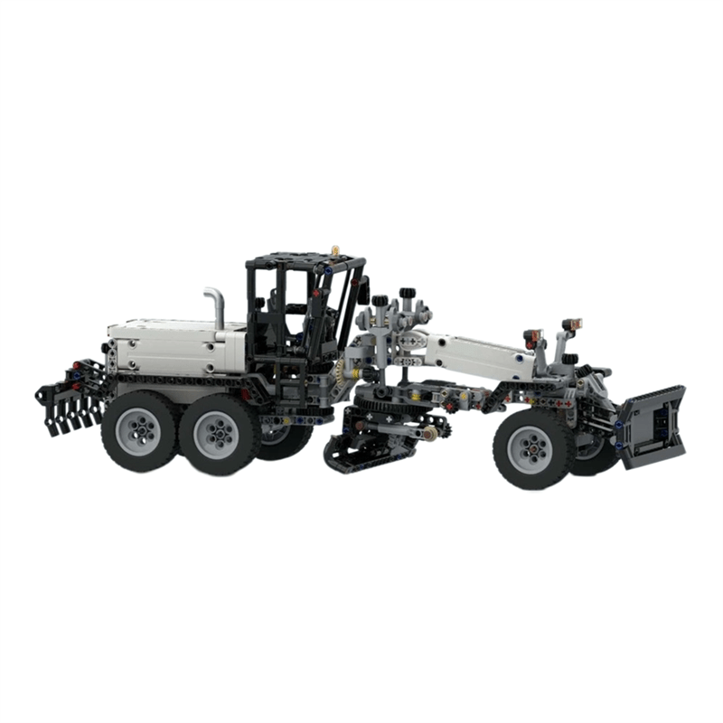 Image of 1075pcs Mechanical Grader Building Set - Heavy Construction Equipment - Detailed Earth Moving Machine - Adult Collectible Display - Vehicle Gift