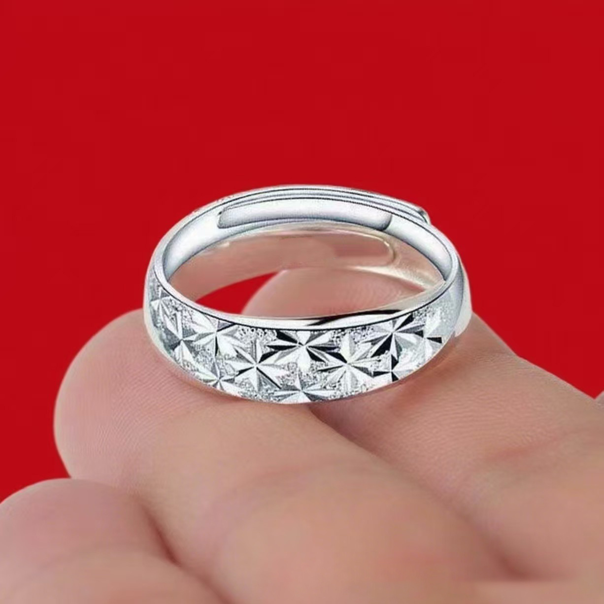 TEMU Anillo de acero inoxidable 316, estilo y fácil, tamaño ajustable, adecuado para el uso diario y de las mujeres. para todas