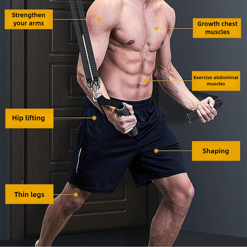 [Multifunctional Foot Puller] 1 Set, Multifunctional Foot Puller | Fitness Strap, Sit-Up Assistant, Universal Exercise Equipment for Hands, Legs, and Abdominal Muscles