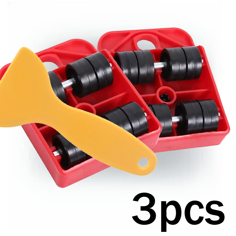 TEMU Heavy-duty Furniture Mover With Locking Casters & Non-slip Rubber Feet - Sturdy Plastic Moving System Suitable For Sofa, Bed,, Chair - Diy