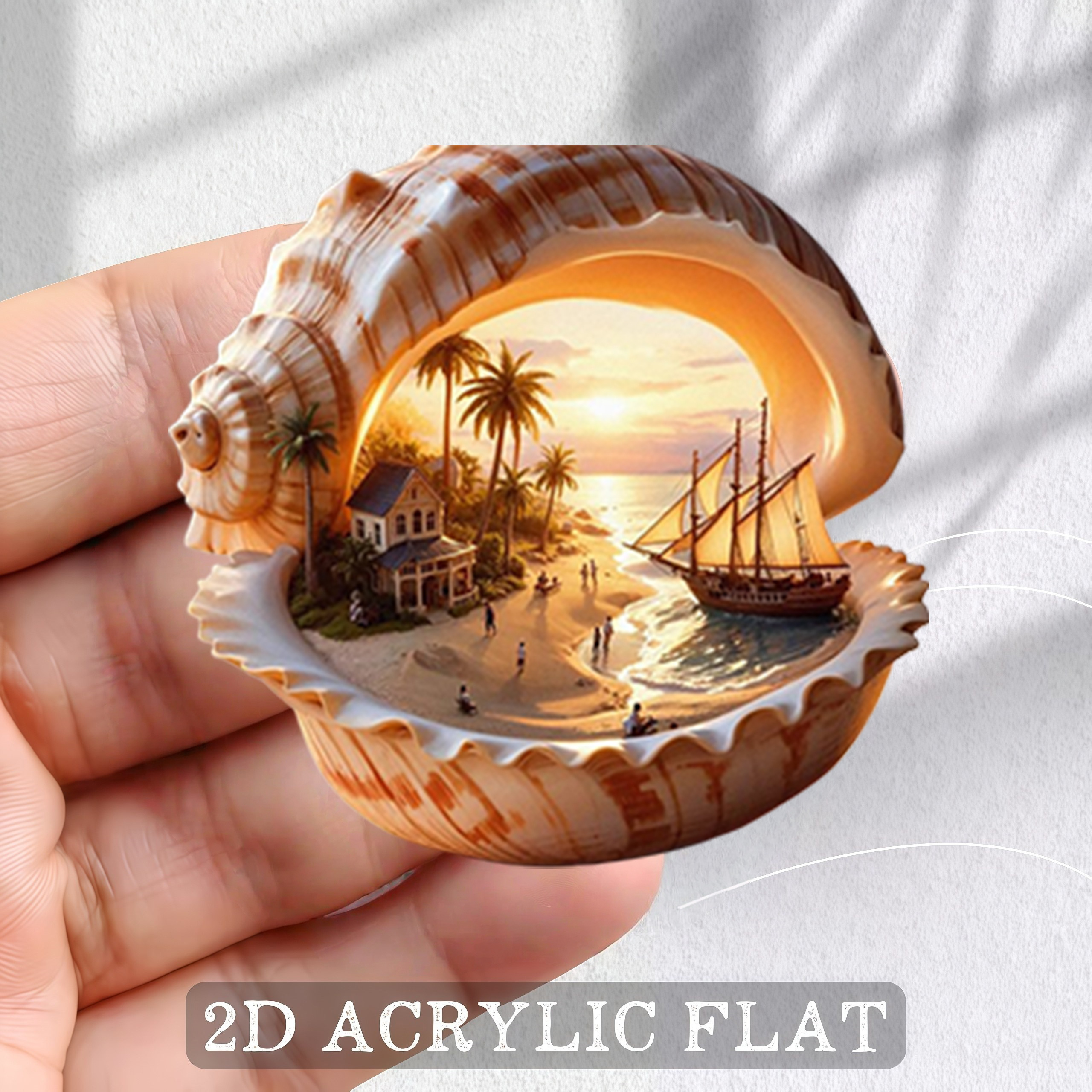 TEMU 1pc 2d Flat Printed Refrigerator Magnet Decorative Sticker, Refrigerator Magnet, Bright And Long-, Stable Adsorption And Not Easy To Fall Off,