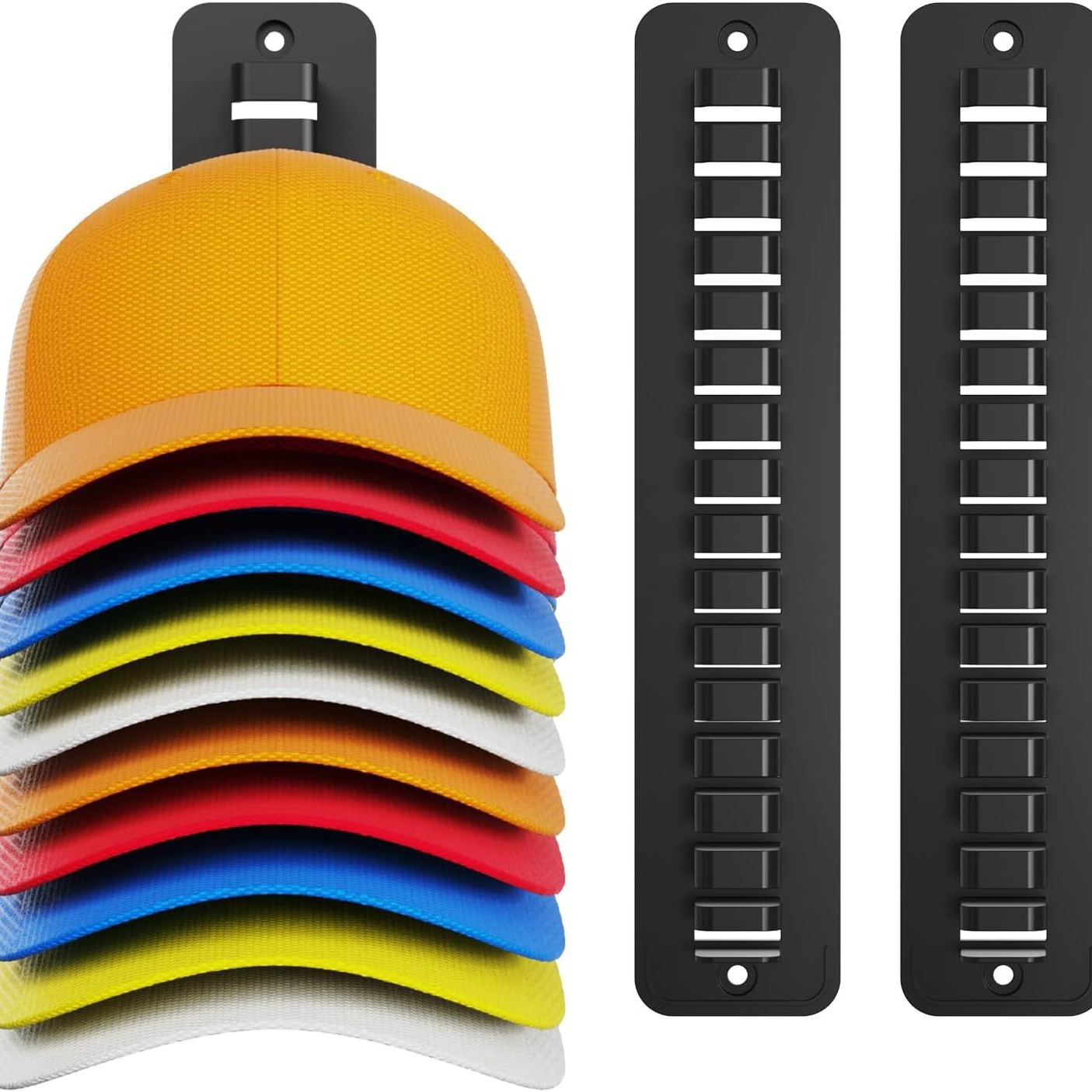 

-saving -mounted Hat Organizer - Holds 10 , Portable & Plastic