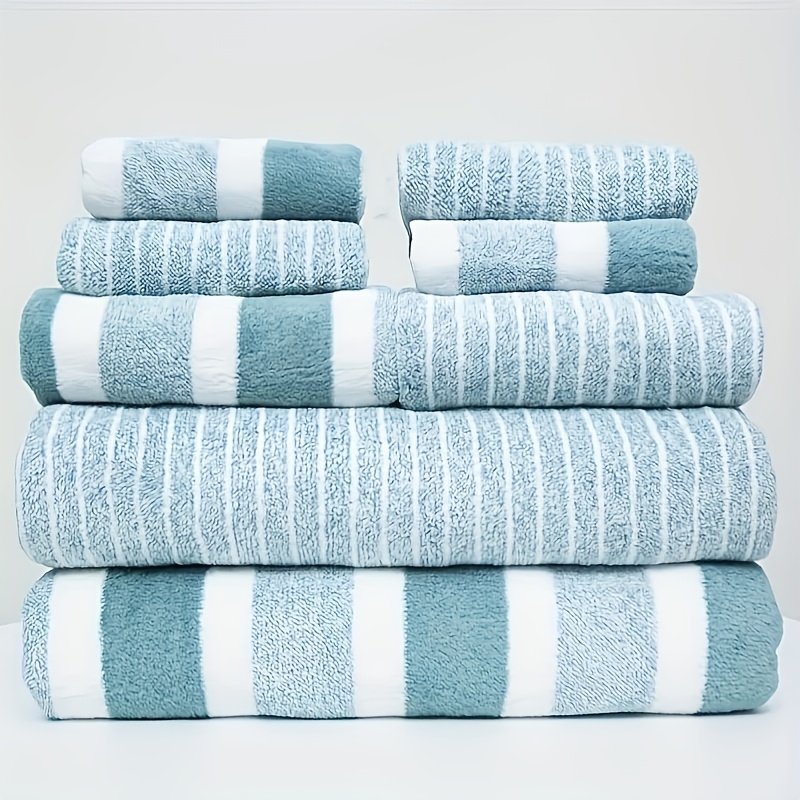 TEMU Includes 2 Bath Towels, 2 Hand Towels, And 4 Face Towels For A Luxurious Bathroom Experience, Essential For Spa Treatments| Modern Towel Set|