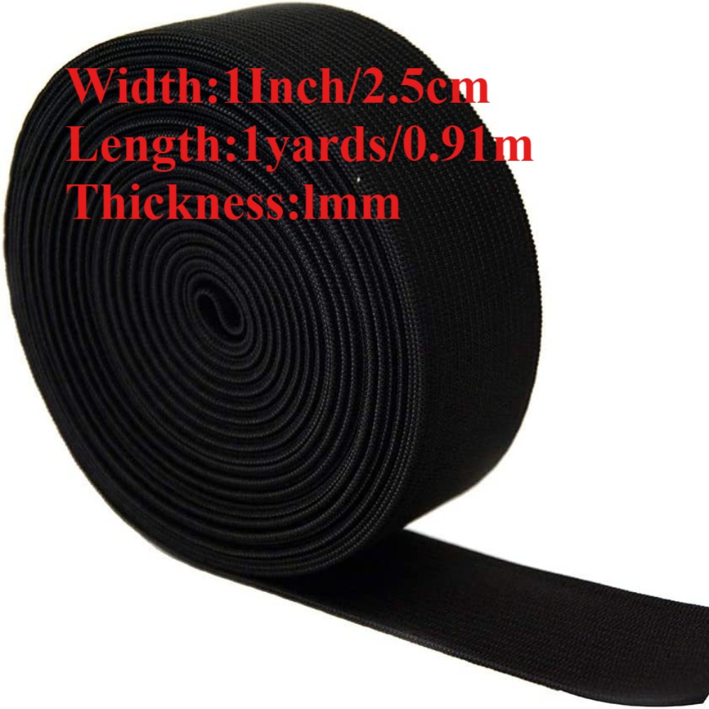 TEMU 1 Inch X 1 Yard Roll Of Elastic For Sewing Knitting Elastic