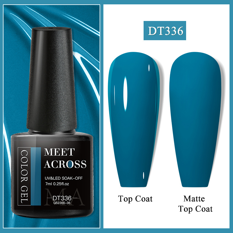 7ml Blue Green For Nail Art Gel Polish - Soak Off Semi Permanent /led Gel For Nails Manicure Design