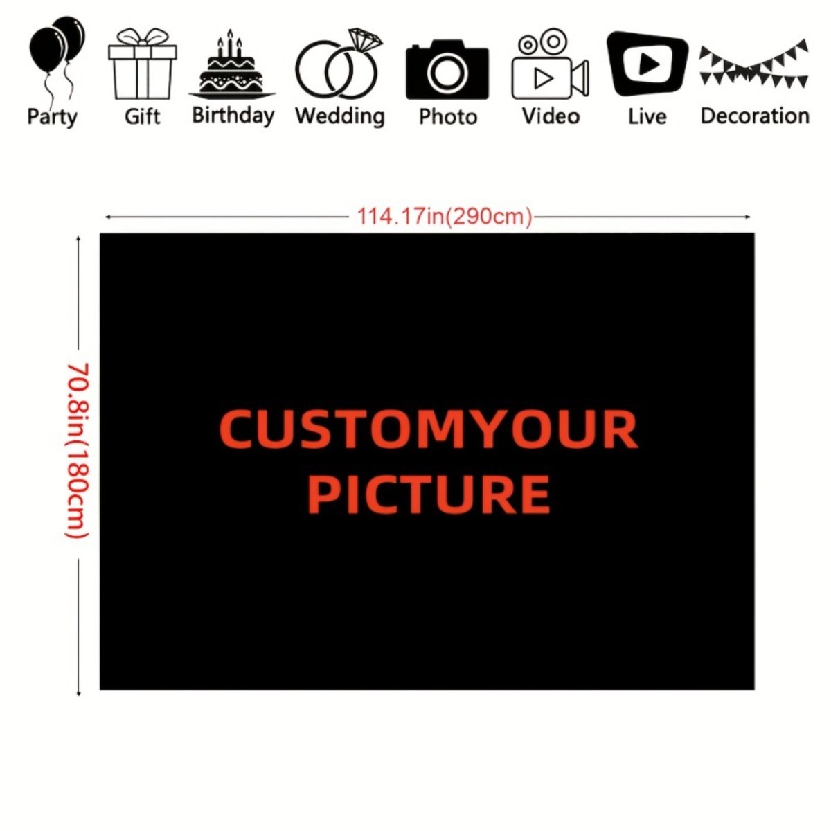 Custom Photo Backdrop for Family Gatherings