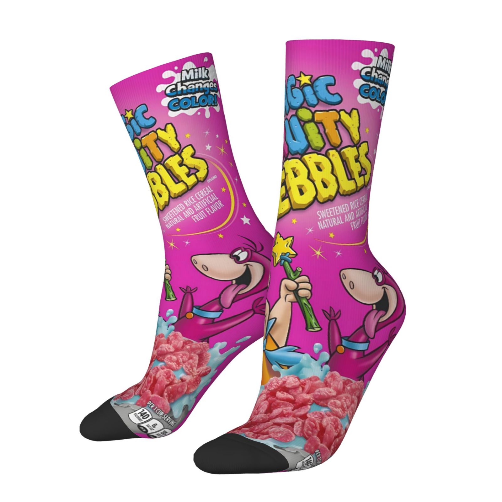 TEMU A Pair Of Men's And Women's Outdoor Socks, Halloween Creative Candy Socks Printed Mid-tube Socks, Machine Washable, Suitable For Outdoor Sports