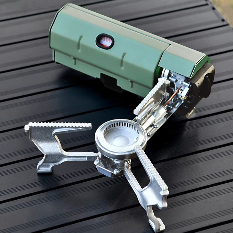 foldable gas stove gas tank not included outdoor picnic stove with carrying bag   with safety lock and piezoelectric   device overvoltage protection suitable for outdoor   cooking Product details 11