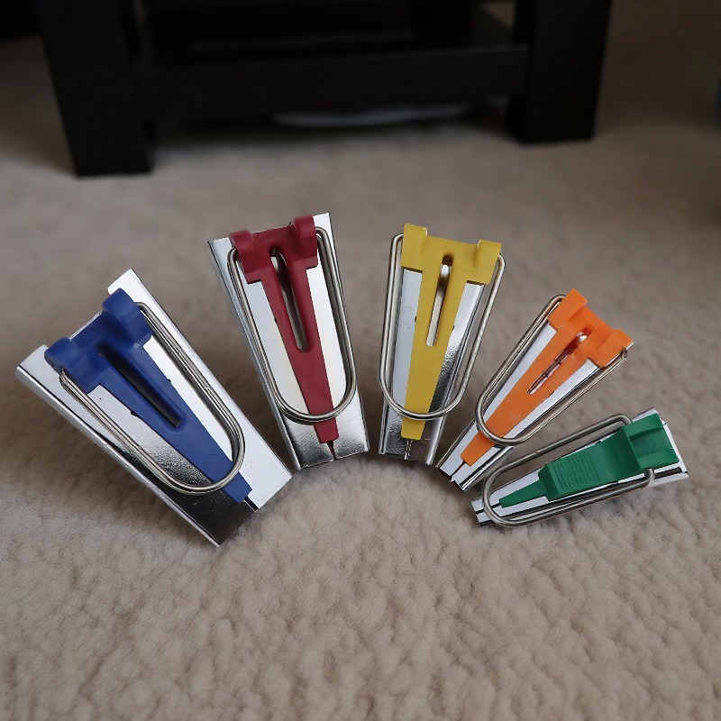 E-shop Biasband-Hersteller-Set in 5 Größen 1/4", 3/8", 1/2", 3/4", 1" DIY Quiltwerkzeug-Set für Stoffnähen Quilten