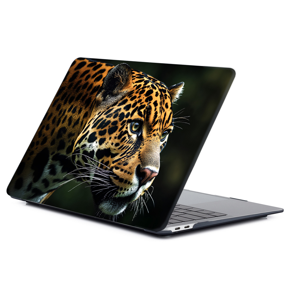 Leopard Print Laptop Case for MacBook Air 15, Hard Shell