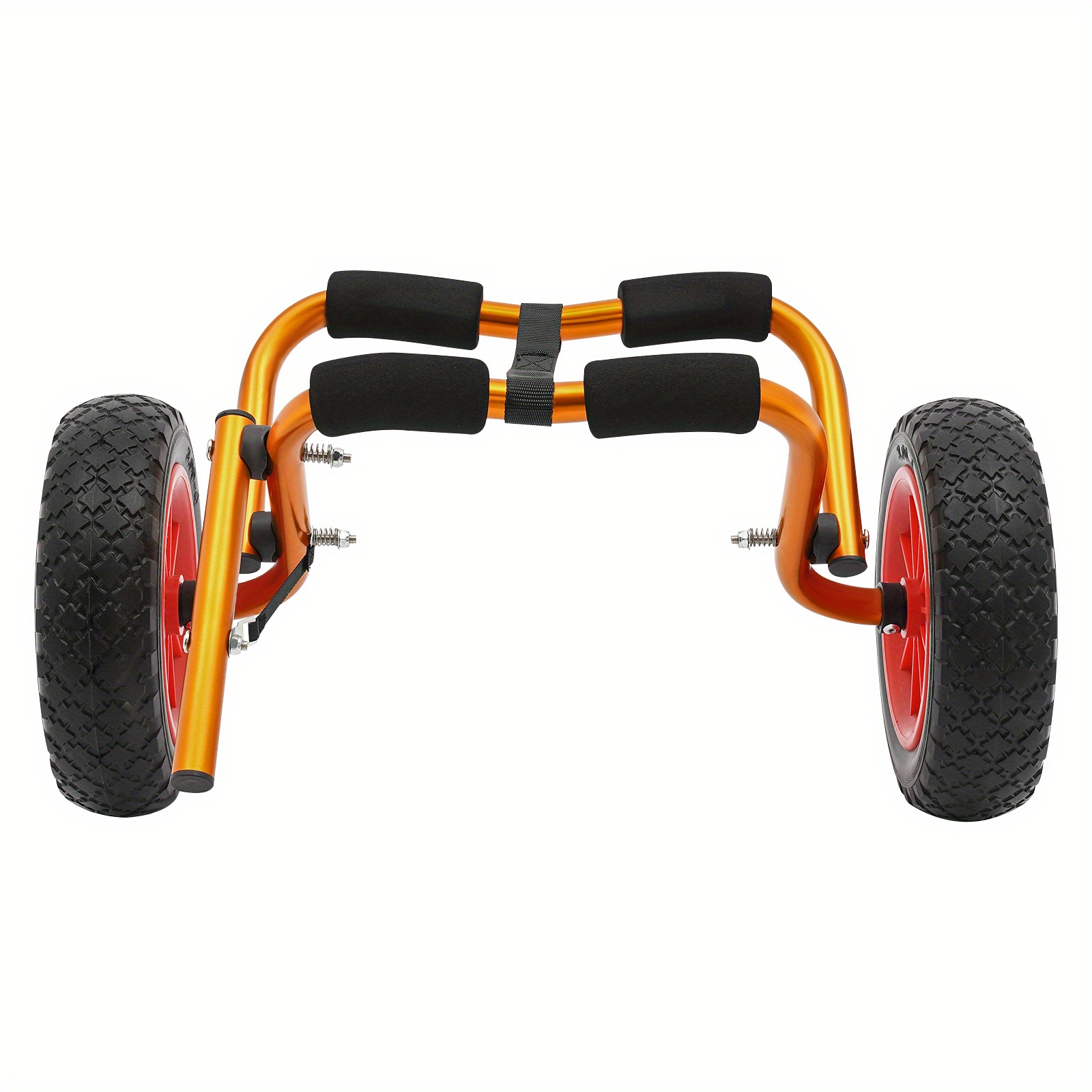 Lightweight Cart - Orange Aluminum Trailer With 176lbs Load Capacity, Portable Design For Kayaks, Paddleboards, & , Ideal For Beach Transport & , Kayak Accessories